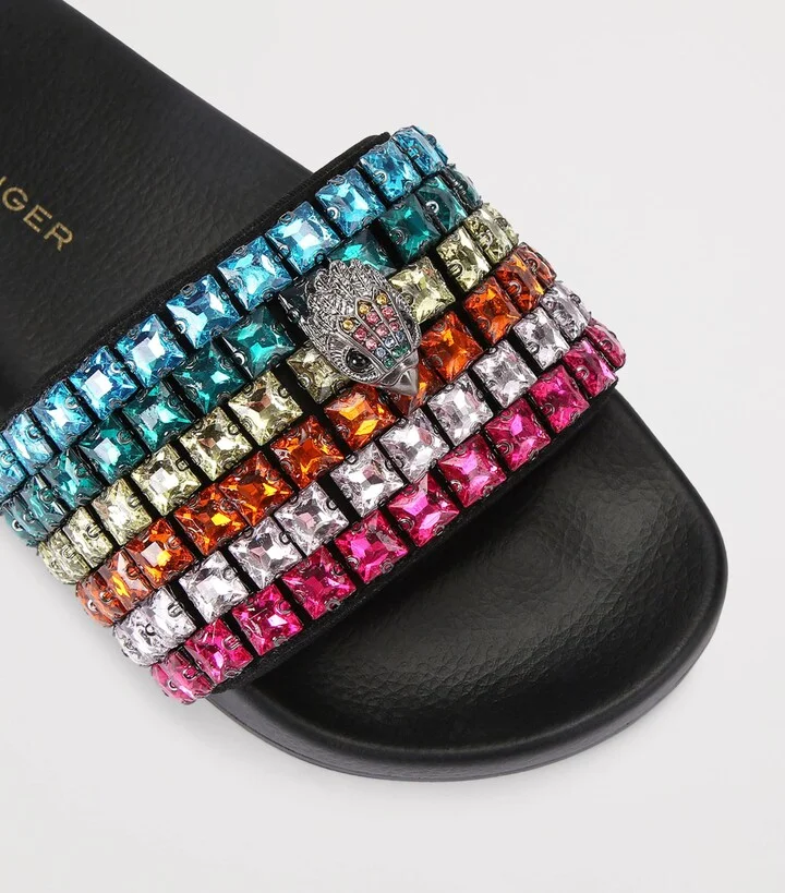 Kurt Geiger London Embellished Mina Eagle Slides - Image 4