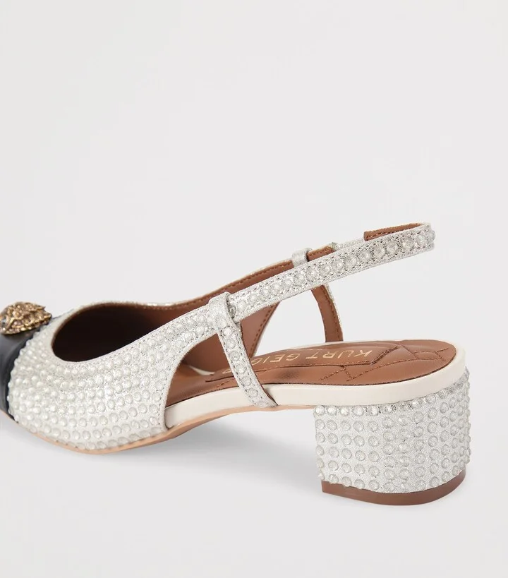 Kurt Geiger London Embellished Sloane Slingback Heels - Image 2