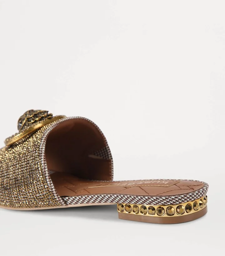 Kurt Geiger London Houndstooth Crystal-Embellished Chelsea Sandals - Image 2