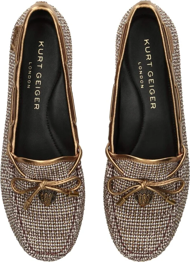 Kurt Geiger London Houndstooth Eagle Moccasins - Image 4