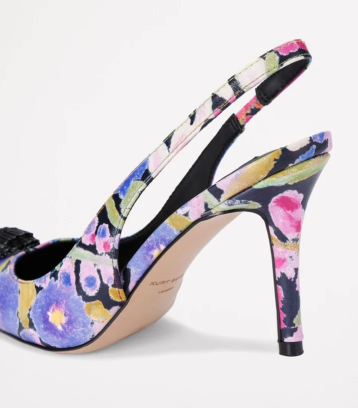 Kurt Geiger London Leather Belgravia Slingback Pumps - Image 2