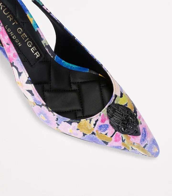 Kurt Geiger London Leather Belgravia Slingback Pumps - Image 3