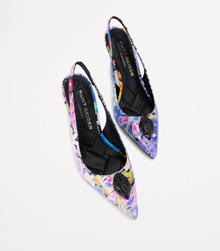 Kurt Geiger London Leather Belgravia Slingback Pumps - Image 4