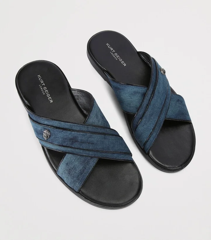 Kurt Geiger London Leather Bond Slides - Image 3