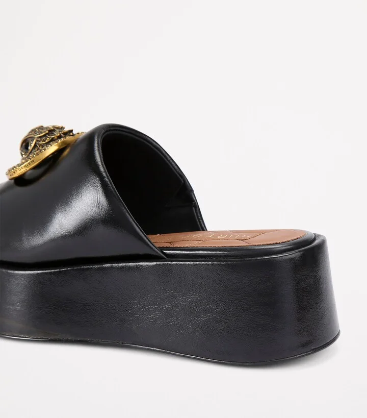 Kurt Geiger London Leather Chelsea Flatform Mules - Image 2