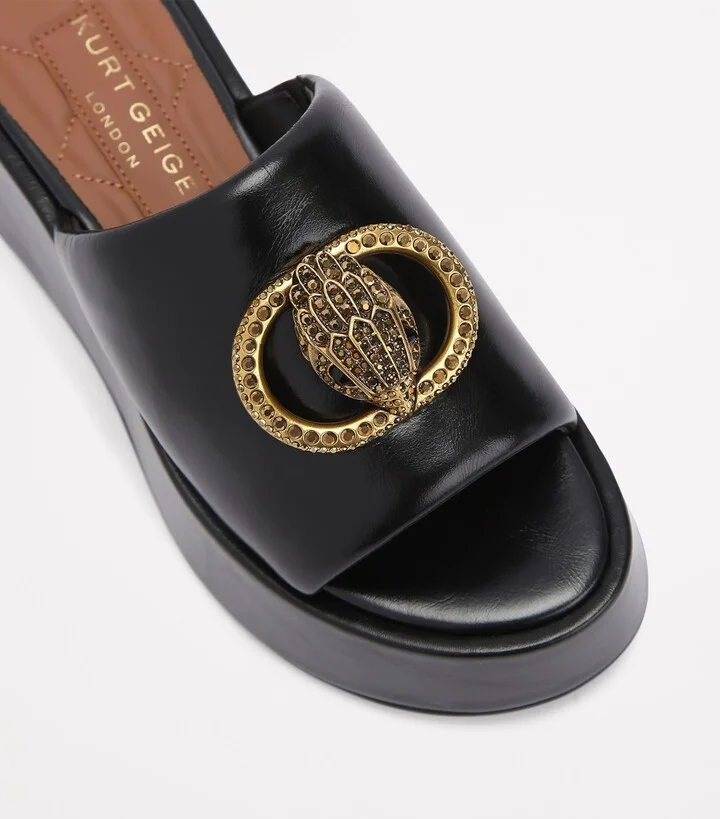 Kurt Geiger London Leather Chelsea Flatform Mules - Image 3