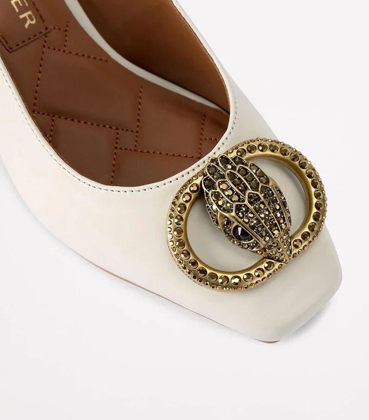 Kurt Geiger London Leather Chelsea Slingback Pumps - Image 3