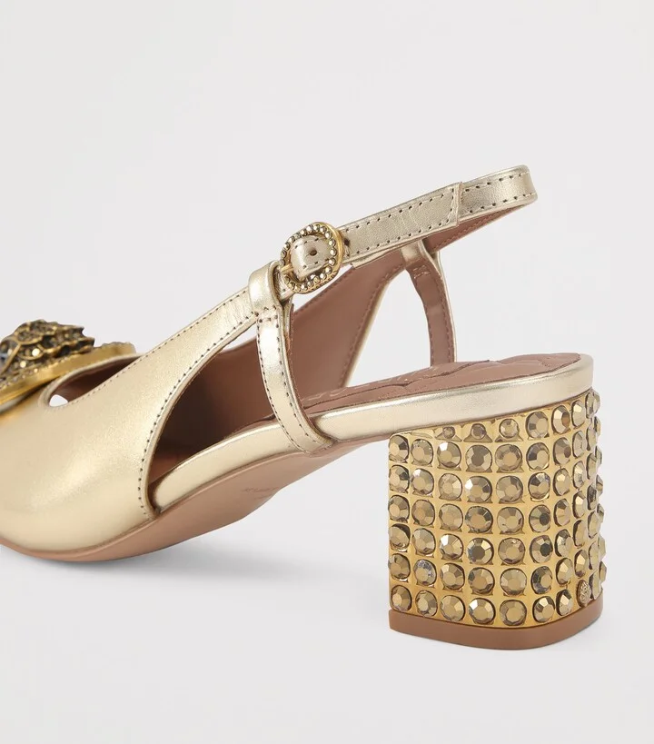 Kurt Geiger London Leather Chelsea Slingback Pumps - Image 2