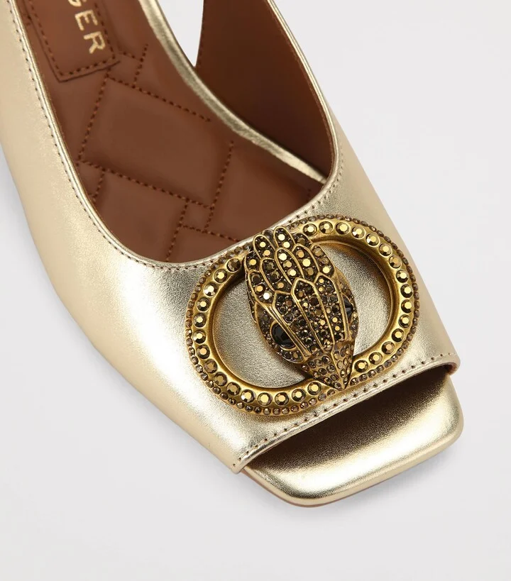 Kurt Geiger London Leather Chelsea Slingback Pumps - Image 3