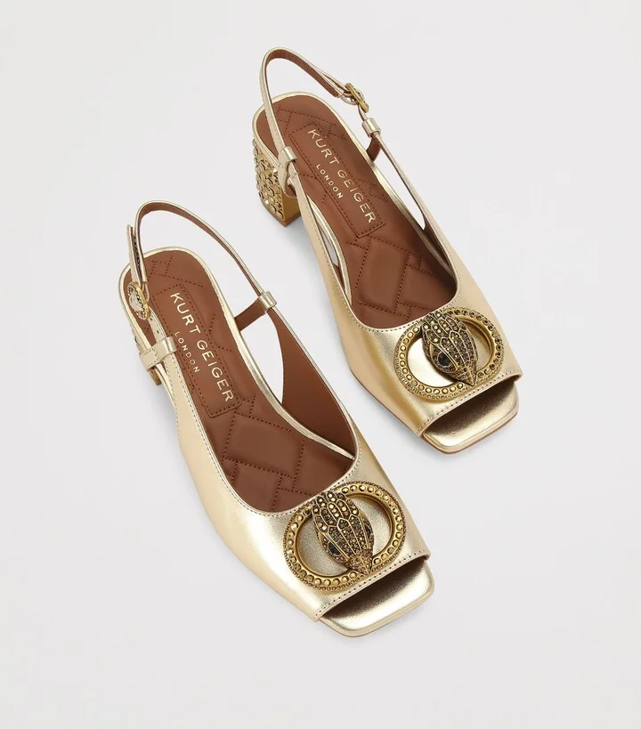 Kurt Geiger London Leather Chelsea Slingback Pumps - Image 4