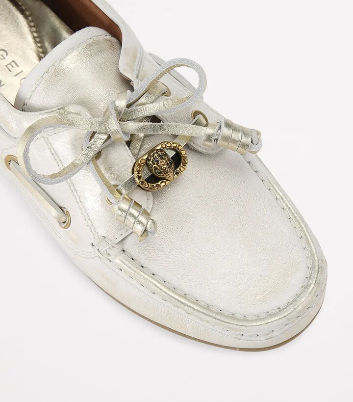 Kurt Geiger London Leather Chelsea Tie Moccasins - Image 3