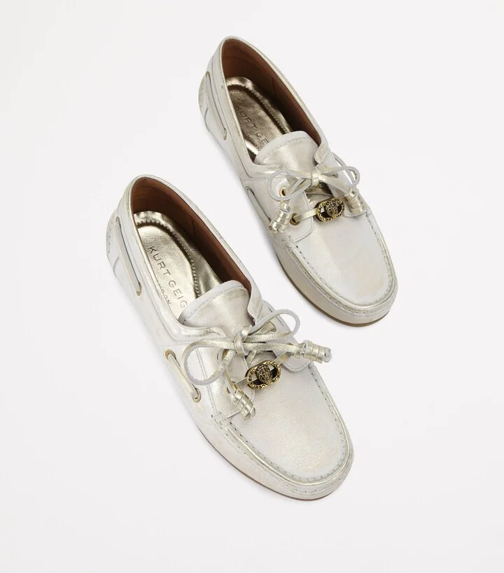 Kurt Geiger London Leather Chelsea Tie Moccasins - Image 4