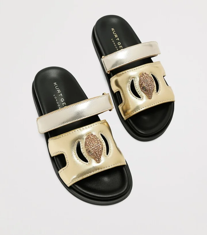 Kurt Geiger London Leather Cut Out Sandals - Image 4