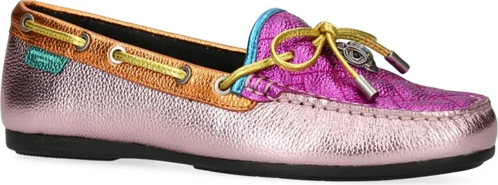 Kurt Geiger London Leather Eagle Moccasins