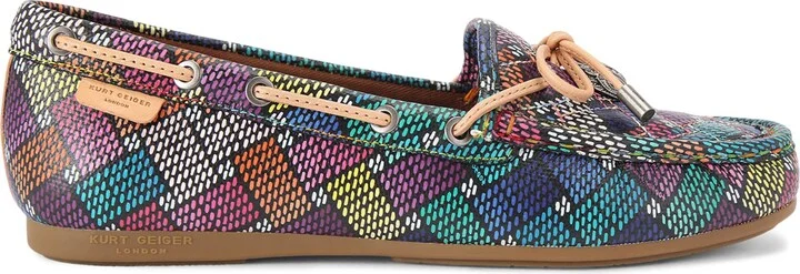 Kurt Geiger London Leather Eagle Moccasins