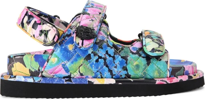 Kurt Geiger London Leather Floral Orson Sandals