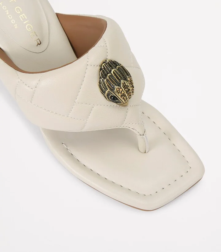 Kurt Geiger London Leather Heeled Mules - Image 3