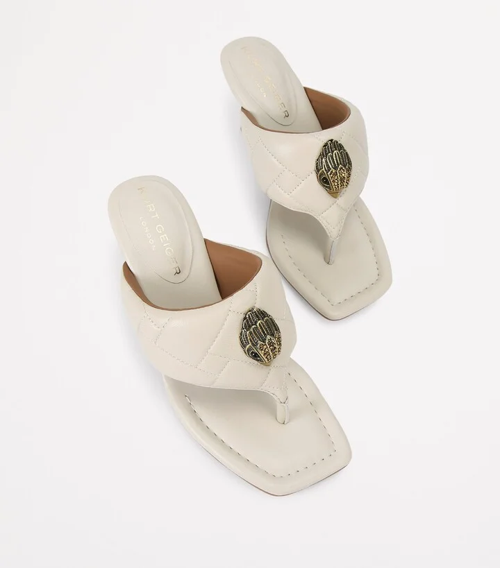 Kurt Geiger London Leather Heeled Mules - Image 4