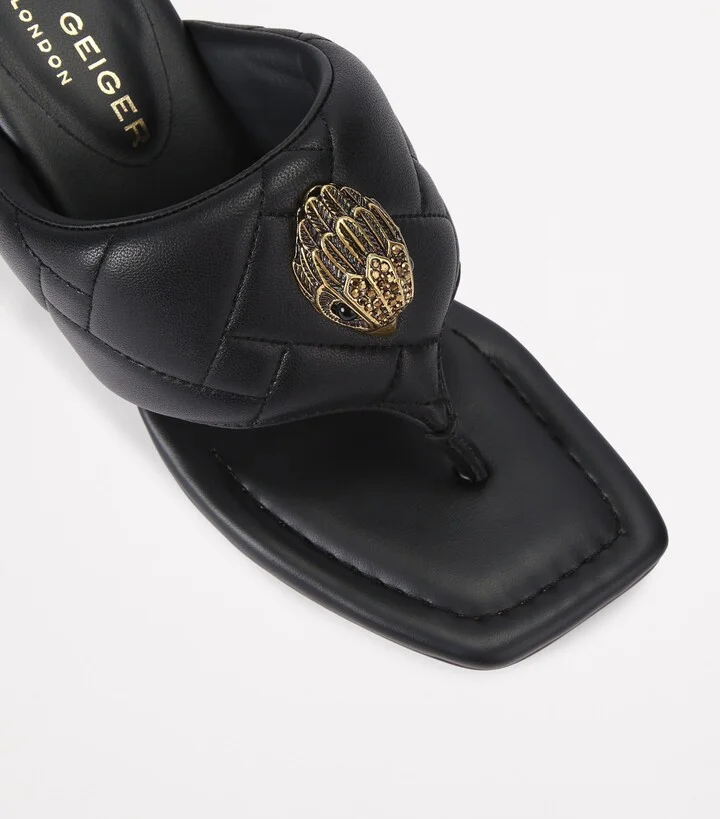 Kurt Geiger London Leather Heeled Mules - Image 3