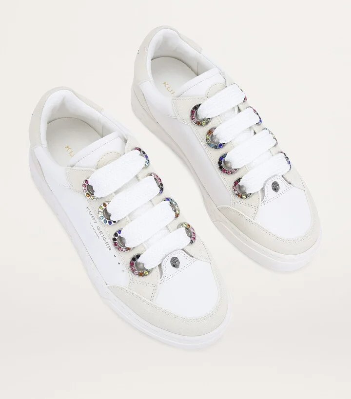 Kurt Geiger London Leather Kensington Cupsole Sneakers - Image 4