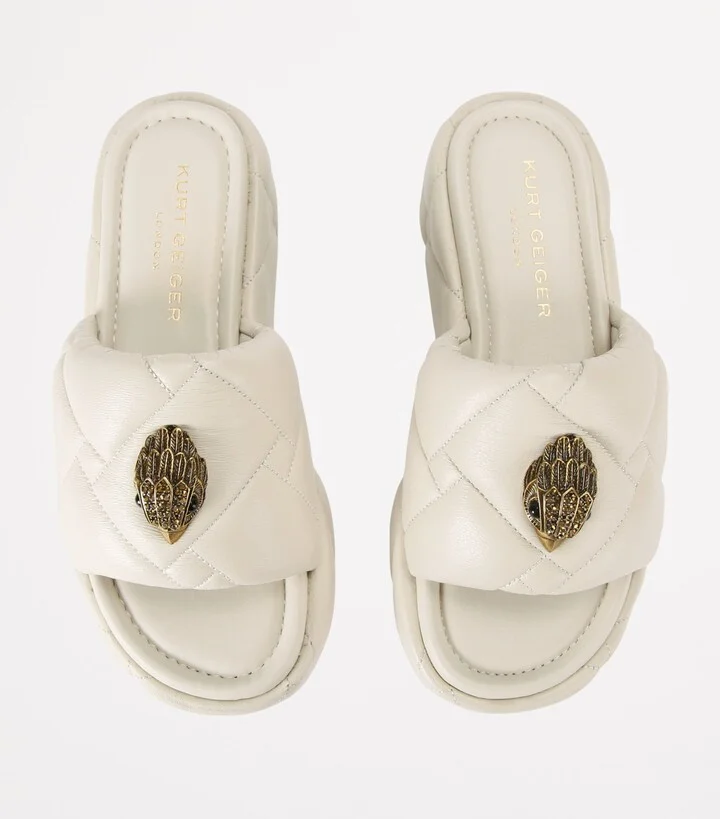 Kurt Geiger London Leather Kensington Flatform Sandals - Image 4