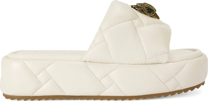 Kurt Geiger London Leather Kensington Flatform Sandals