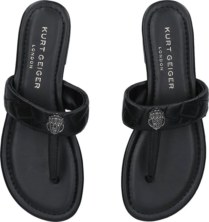 Kurt Geiger London Leather Kensington T-Bar Sandals - Image 4
