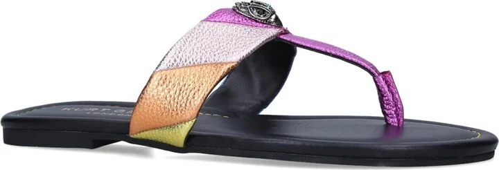Kurt Geiger London Leather Kensington T-Bar Sandals