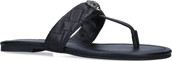 Kurt Geiger London Leather Kensington T-Bar Sandals