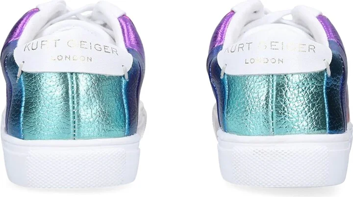 Kurt Geiger London Leather Lane Rainbow Stripe Sneakers - Image 2