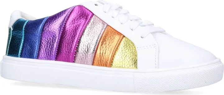 Kurt Geiger London Leather Lane Rainbow Stripe Sneakers