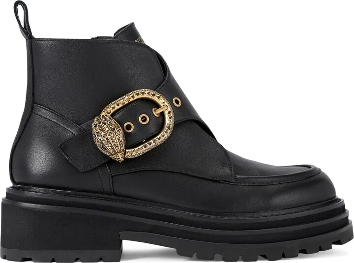 Kurt Geiger London Leather Mayfair Chunky Ankle Boots