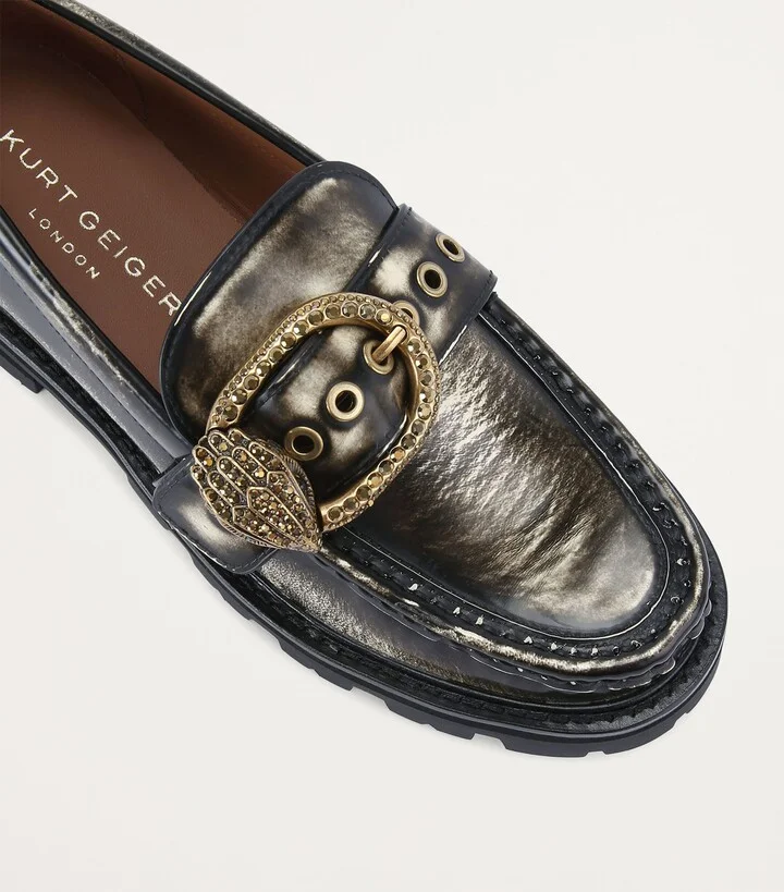Kurt Geiger London Leather Mayfair Chunky Loafers 55 - Image 3