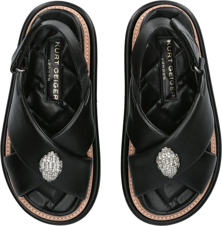 Kurt Geiger London Leather Orson Cross-Strap Sandals - Image 4