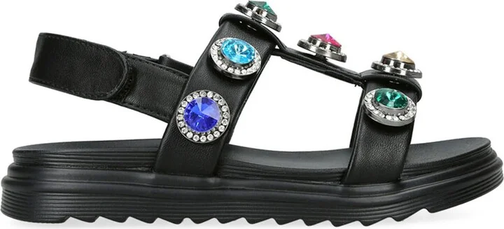 Kurt Geiger London Leather Orson Crystal Sandals - Image 3