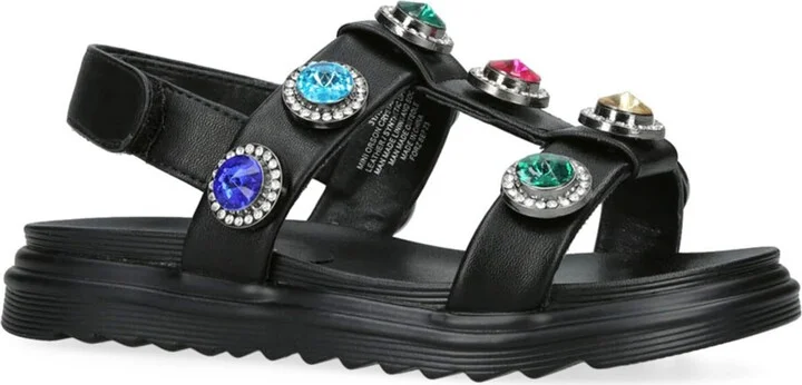 Kurt Geiger London Leather Orson Crystal Sandals