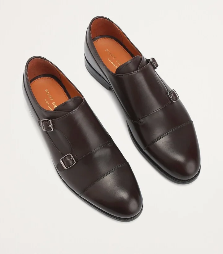 Kurt Geiger London Leather Sloane Monk Shoes - Image 3