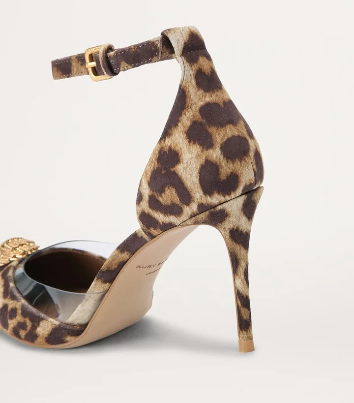 Kurt Geiger London Leopard Print Vinyl Belgravia Court Shoes - Image 2