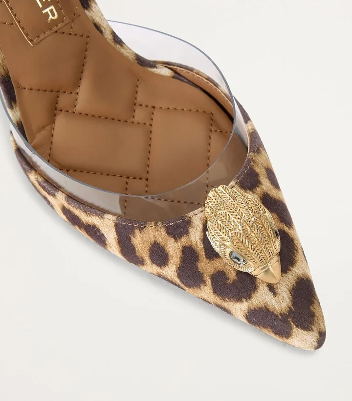 Kurt Geiger London Leopard Print Vinyl Belgravia Court Shoes - Image 4