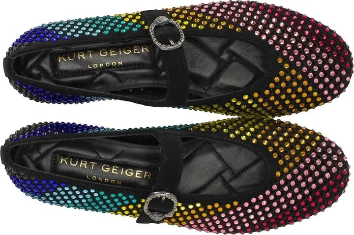 Kurt Geiger London Mayfair Multicolored Ballet Flat Shoe - Image 5