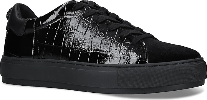 Kurt Geiger London Men's Laney Croc Embossed Low Top Sneakers
