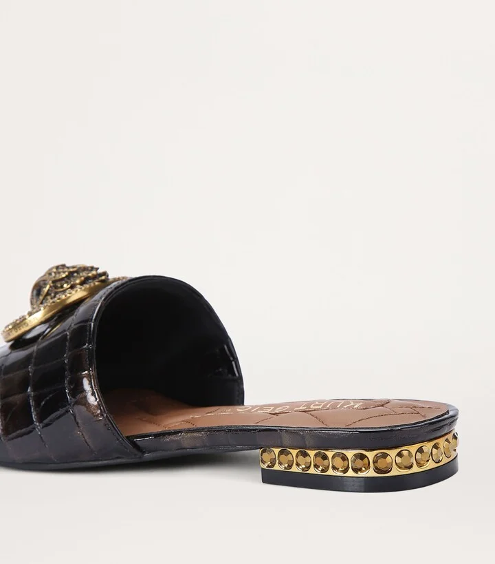 Kurt Geiger London Patent Chelsea Flat Sandals - Image 2