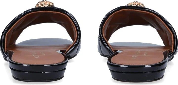 Kurt Geiger London Patent Kensington Flat Sandals - Image 2