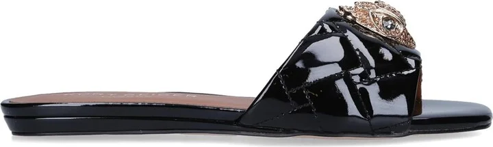 Kurt Geiger London Patent Kensington Flat Sandals - Image 3
