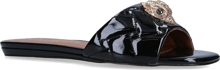 Kurt Geiger London Patent Kensington Flat Sandals