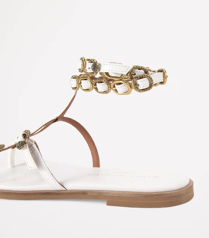 Kurt Geiger London Patent Leather Regent Gladiator Sandals - Image 2