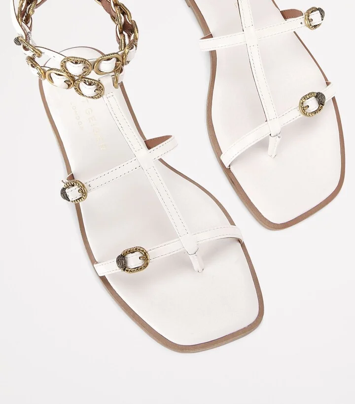Kurt Geiger London Patent Leather Regent Gladiator Sandals - Image 4