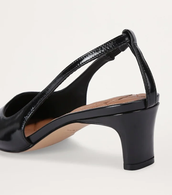 Kurt Geiger London Patent Leather Regent Low Open Pumps - Image 2