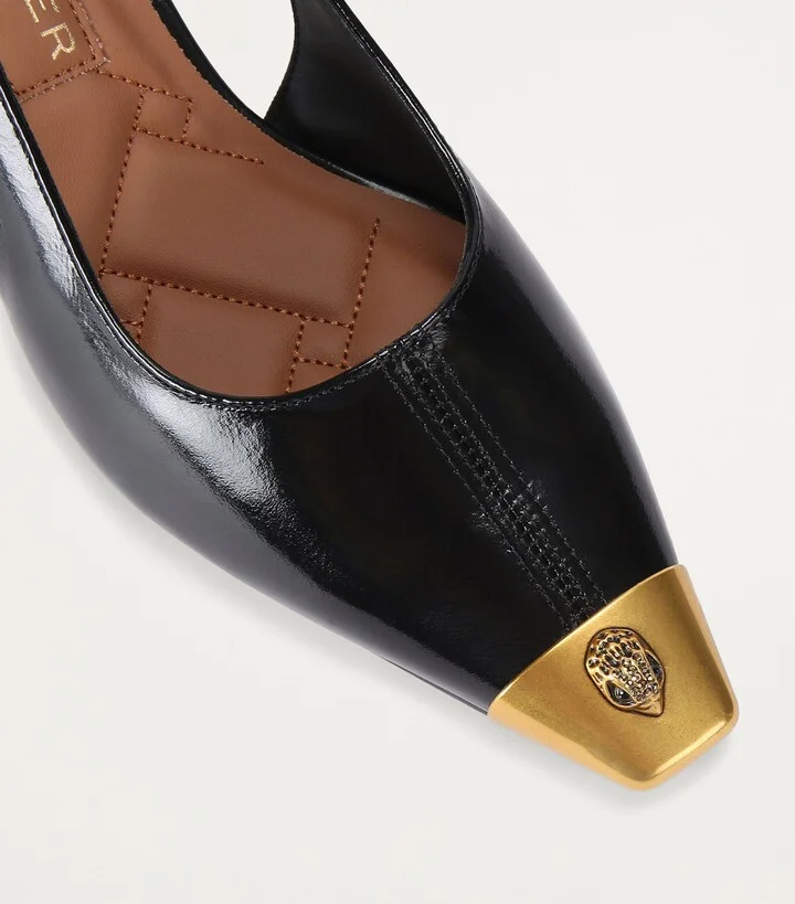 Kurt Geiger London Patent Leather Regent Low Open Pumps - Image 3