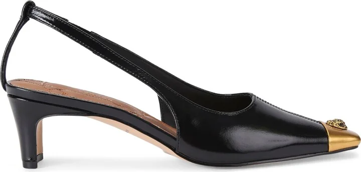 Kurt Geiger London Patent Leather Regent Low Open Pumps